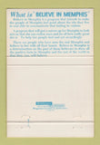 Matchbook Cover - Memphis TN Tourism 40 Strike