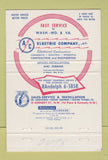 Matchbook Cover - AC Electric Washington DC 40 Strike