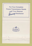 Matchbook Cover - Browning Power Transmission 40 Strike
