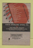 Matchbook Cover - Invaro Oil Hardening Steel Firth Sterling 40 Strike