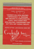 Matchbook Cover - Crobalt Inc Ann Arbor MI cutting tool 40 Strike