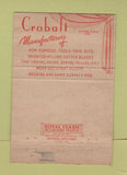 Matchbook Cover - Crobalt Inc Ann Arbor MI cutting tool 40 Strike
