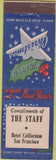 Matchbook Cover - Hotel Californian San Francisco CA