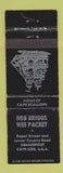Matchbook Cover - Bob Briggs Wee Packet Dennisport PA WEAR