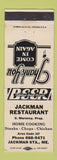 Matchbook Cover - Jackman Restaurant Jackman Station ME