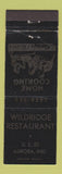 Matchbook Cover - Wildridge Restaurant Aurora IN WEAR