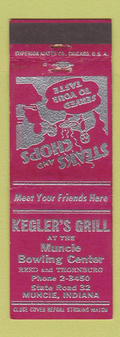 Matchbook Cover - Kegler's Grill Muncie IN
