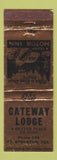 Matchbook Cover - Gateway Lodge Fort Stockton TX
