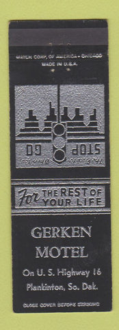 Matchbook Cover - Gerken Motel Plankington SD