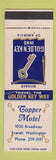 Matchbook Cover - Copper Motel Everett WA