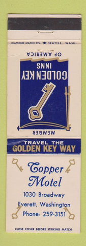 Matchbook Cover - Copper Motel Everett WA