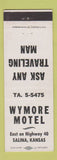 Matchbook Cover - Wyoming Motel Salina KS
