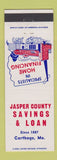 Matchbook Cover - Jasper County Savings Loan Carthage MO