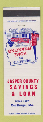 Matchbook Cover - Jasper County Savings Loan Carthage MO