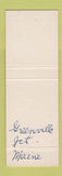 Matchbook Cover - Greenwood Motel Moosehead Lake Greenville Junction ME