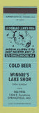 Matchbook Cover - Winnie's Lake Shor Springfield MO