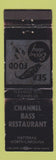 Matchbook Cover - Channel Bass Restaurant Hatteras NC WEAR