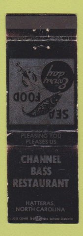 Matchbook Cover - Channel Bass Restaurant Hatteras NC WEAR