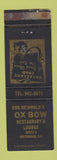 Matchbook Cover - Ox Bow Restaurant Northwood NH WEAR