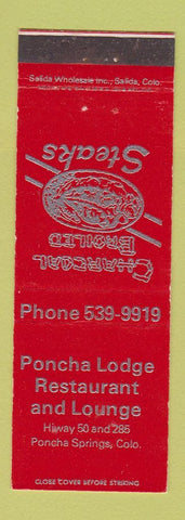 Matchbook Cover - Poncha Lodge Restaurant Poncha Springs Colorado