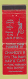 Matchbook Cover - Chance's R Bar Cafe York NE WEAR