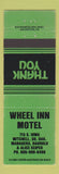 Matchbook Cover - Wheel Inn Motel Mitchell SD