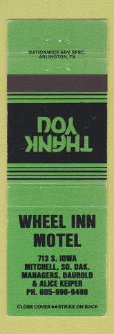 Matchbook Cover - Wheel Inn Motel Mitchell SD