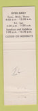 Matchbook Cover - The Homestead Blue Island IL