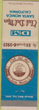 Matchbook Cover - Club Del Mar Santa Monica CA