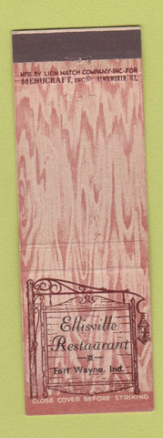 Matchbook Cover - Ellisville Restaurant Fort Wayne IN