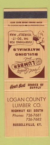 Matchbook Cover - Logan County Lumber Russellville KY