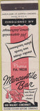 Matchbook Cover - Mercantile Bar Cincinnati OH football back