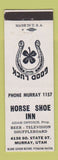 Matchbook Cover - Horse Shoe Inn Murray UT