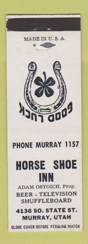Matchbook Cover - Horse Shoe Inn Murray UT