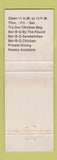 Matchbook Cover - Country Cousin BBQ Scranton SC girlie