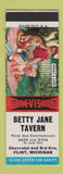 Matchbook Cover - Betty Jane Tavern Flint MI SAMPLE