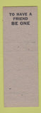 Matchbook Cover - Betty Jane Tavern Flint MI SAMPLE