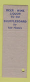 Matchbook Cover - Washington Bar Elkhart IN SAMPLE