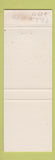 Matchbook Cover - Dorothy's Restaurant North Adams MA BLUE WEAR