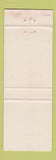 Matchbook Cover - Mainliner Restaurant Beloit KS
