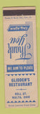 Matchbook Cover - Glidden's Restaurant Malta OH