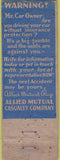 Matchbook Cover - Insurance Cottonwood MN POOR
