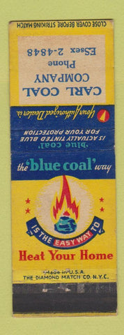 Matchbook Cover - Blue Coal Carl Coal Company
