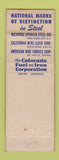 Matchbook Cover - Mickwire CF&I Steel Denver Colorado WEAR