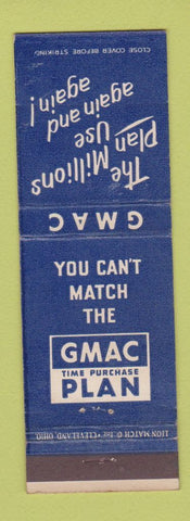 Matchbook Cover - GMAC Time Purchase Plan auto loan