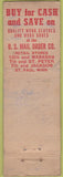 Matchbook Cover - US Mail Order Co Sportswear clothes St Paul MN POOR