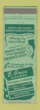 Matchbook Cover - B Gross Cleaner Tailor Drexel Hill Media PA WEAR