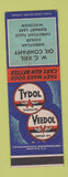 Matchbook Cover - Tydol Veedol oil gas WG Keil Elkhorn Lake WI