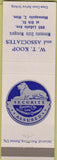 Matchbook Cover - WT Koop Insurance Minneapolis MN