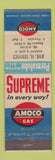 Matchbook Cover - Amoco oil gas Ave Service WEAR